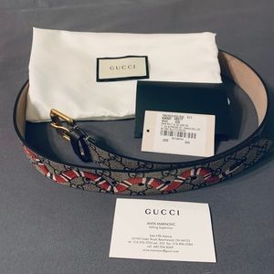 Gucci Kingsnake Belt size 95